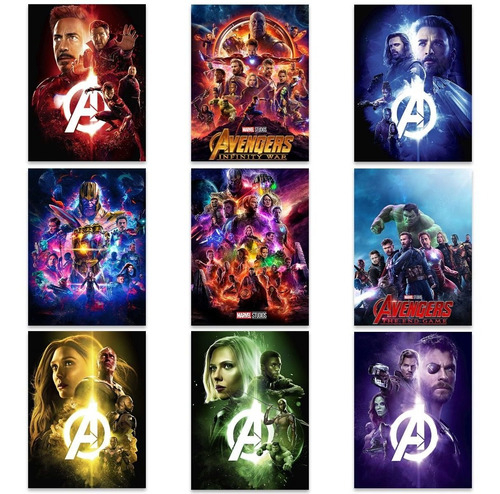 Avengers 9 Posters Envio Gratis Endgame Los Vengadores