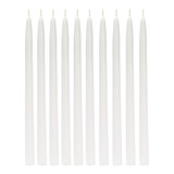 25 Velas Largas Blancas 35cm Para Candelabro O Candil Aluzza