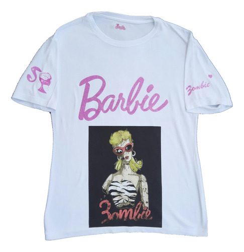 Playera Barbie Zombie Black And White Bathing Suit Blusa