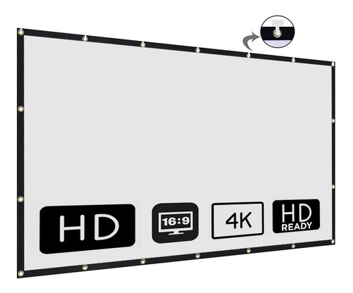 Pantalla Para Proyector Con Soporte Plegable De 120