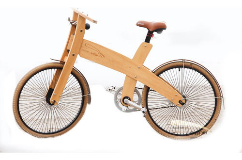 Bicicleta De Madera Rodado 26 Para Adultos