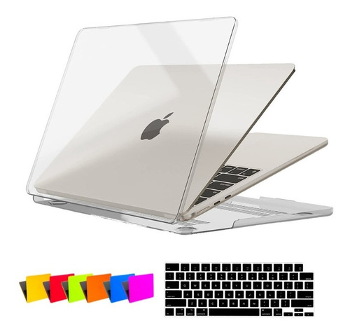 Kit Capa Macbook Air 13 A2337 M1 Touch Id + Película Teclado