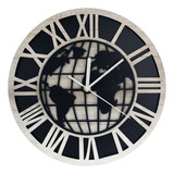 Reloj De Pared Continentes 60x60