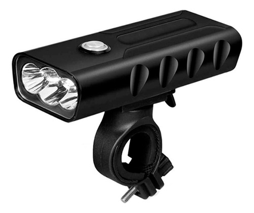 Farol Lanterna Bike Led T6 Usb Recarregável Com Power Bank