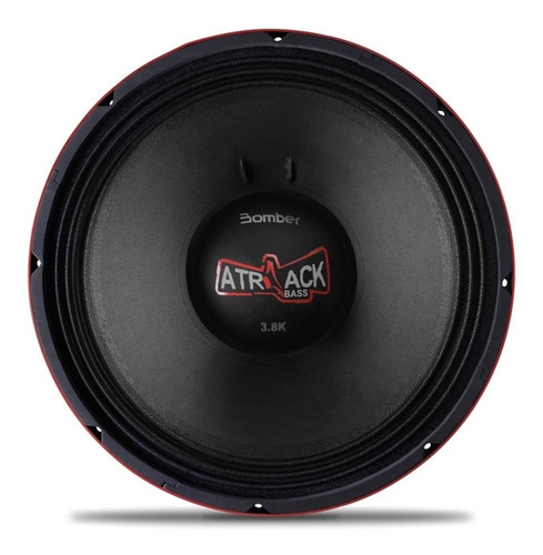 Woofer Bomber Atrack Bass Vermelho 3.8k 15 Pol 1900w 4 Ohms