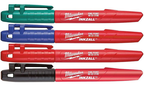  Milwaukee Rotulador Permanente Pack 4 Unidades  Color- E.o.