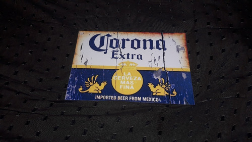 Cuadros De Chapa - Cerveza Corona - Beer - Vintage - Retro