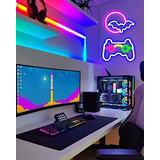 Letrero De Pared Led Con Forma De Gamepad De Neón, Protecció