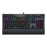 Teclado Gamer Mecánico Redragon K550 Yama Luces Rgb, Negro