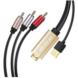 Cable Hdmi A Rca, Cable Adaptador Griking 1080p Hdmi A Av, C
