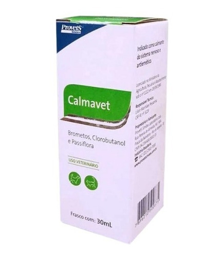 Calmavet 30ml Calmante Natural Para Cães E Gatos