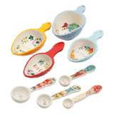 The Pioneer Woman Willow 8 Piece Measuring Scoops And Measur