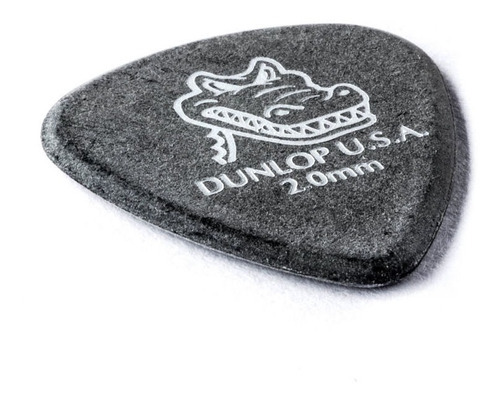 Uñetas Jim Dunlop 417r 2.0 Gator Grip Bolsa X72u Color Negro