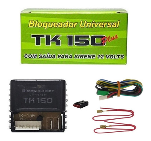 Alarme Bloqueador Automotivo Veicular Tk150 C/led Indicador