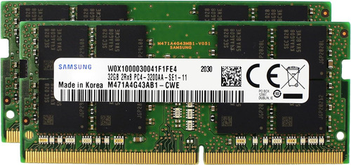 Memoria Ram Samsung, Sodimm, 2 X 32 Gb, Ddr4, 3200 Mhz