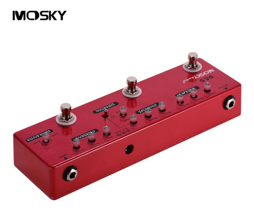 Mosky Dc5 - Pedal 6 En 1 Para Guitarra Multiefectos