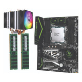 Kit Placa Huananzhi F8 + Xeon 2680 V4 + 64gb + Cooler 3 Fans