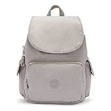 Mochila Kipling City Pack, Versátil Todo El Día, Gris,