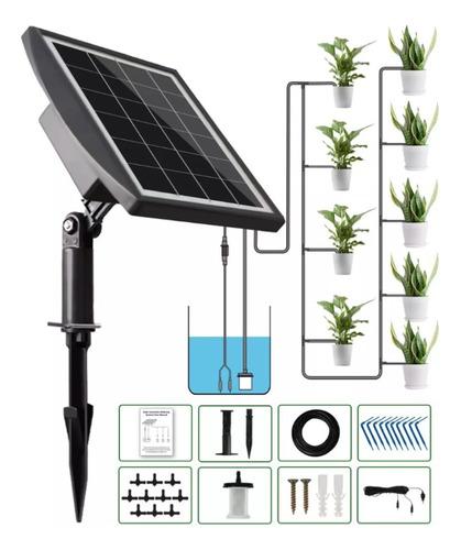 Sistema De Riego Solar Por Goteo Drip Kit Automatico 