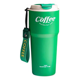 Termo Para Cafe Mug Vaso Termico 620ml Sellable Inoxidable Color Verde