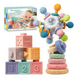 Springflower Juguetes Montessori 3 En 1 Para Bebes De 0-3-6-