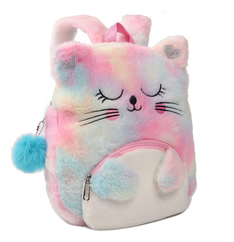 Mochila Jardín Escolar Unicornio Peluche Felpa Nena Local Hb