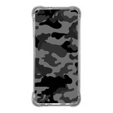 Capa Capinha Personalizada De Celular Camuflado Cinza Masc06