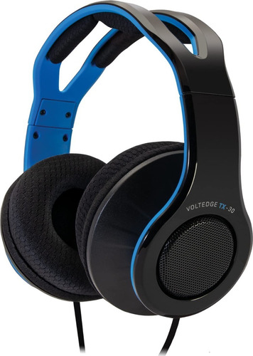 Audifonos Gamer Tx30 Voltedge Ps4/pc/ps3/switch Negro/azul