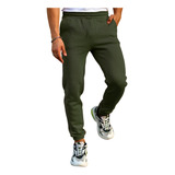 Pantalón Hombre Chupin Ajustado Frisado Jogger Deportivo 