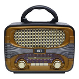 Parlante Retro Irt 03 Bluetooth Recargable Radio Aux Sd