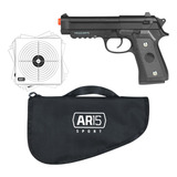 Pistola Full Metal Vigor 6mm Pt92 V22 Spring + Capa 30cm