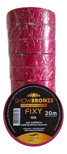 10 Fitas Para Bronze Fixy Rosa Cortada Show Bronze