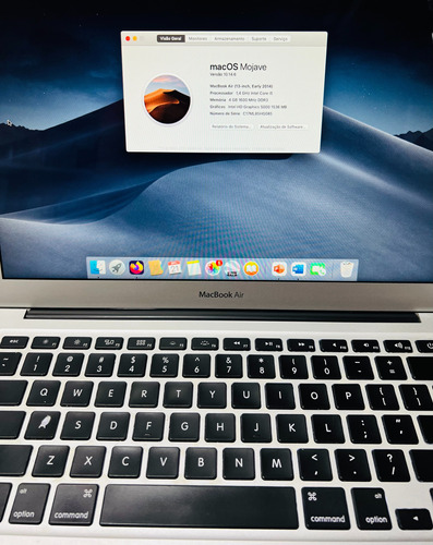 Apple Macbook Air 2014 I5 1,4ghz 4gb Ddr3 Ssd 120gb Cinza 13