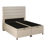 Cabeceira Com Base Box Baú Casal Queen 158x198cm Hit Id5 Cor