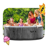 Spa Inflable New Burbuja Madera P/6 Personas Intex