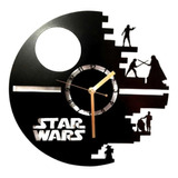 Reloj De Pared Star Wars Calado De Madera Andur Darth Vader 