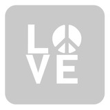 Stencil Eq Arte Grande 15 X 15 - Love (906)