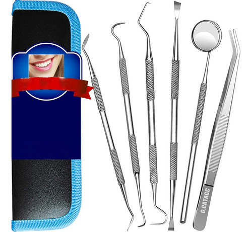 Kit Básico Dental En Acero X 6 Piezas + Envío + Marcación