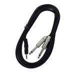 Cable Mini Plug A 2 Plug Mono Pro Audio 3,6 Mts Cuota