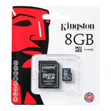 Memoria Kingston Micro Sd 8 Gb Clase 10 + Adaptador Sd