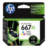 Cartucho Original Hp 667xl Color Deskjet 2776 