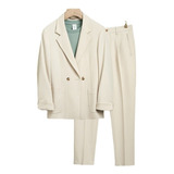 Traje Formal Hombre Blazer Y Pantalón Uniforme, 2 Piezas