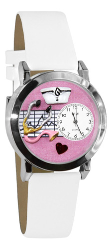 Enfermera De Mujer Rosa 3d Reloj | Grande O Pequeño Or...