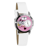 Enfermera De Mujer Rosa 3d Reloj | Grande O Pequeño Or...