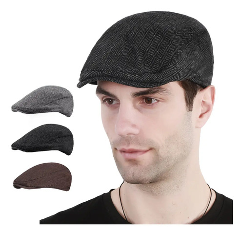 2 Piezas Boina Española De Paño Cerrada Gorra Sombrero Ba | MercadoLibre