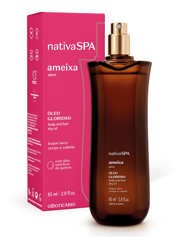 Nativa Spa Óleo Multifuncional Glorioso Ameixa 85ml Boti