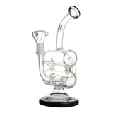 Bong De Vidro Espesso Cultura Dab Recycler Percolator Inline