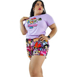 Pijama Xl Las Chicas Super Poderosas Short Y Blusa Cómoda