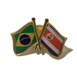 Pin Da Bandeira Do Brasil X Costa Rica