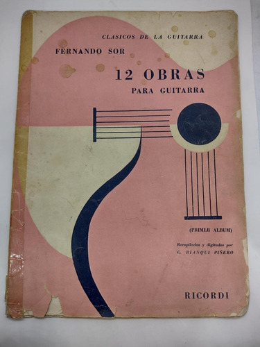 Clasicos De La Guitarra 12 Obras - Fernando Sor - Usado